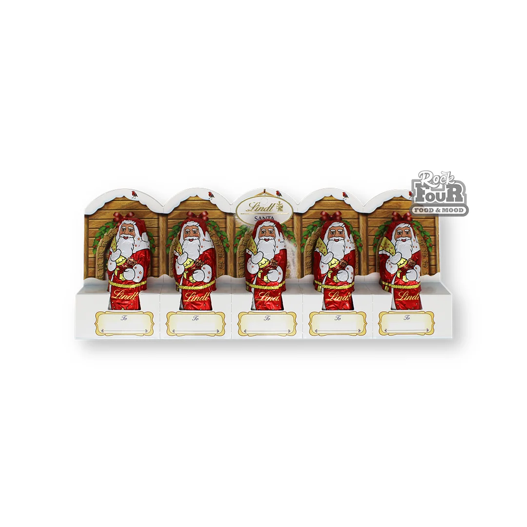 Молочный шоколад «Lindt Santa» 5шт